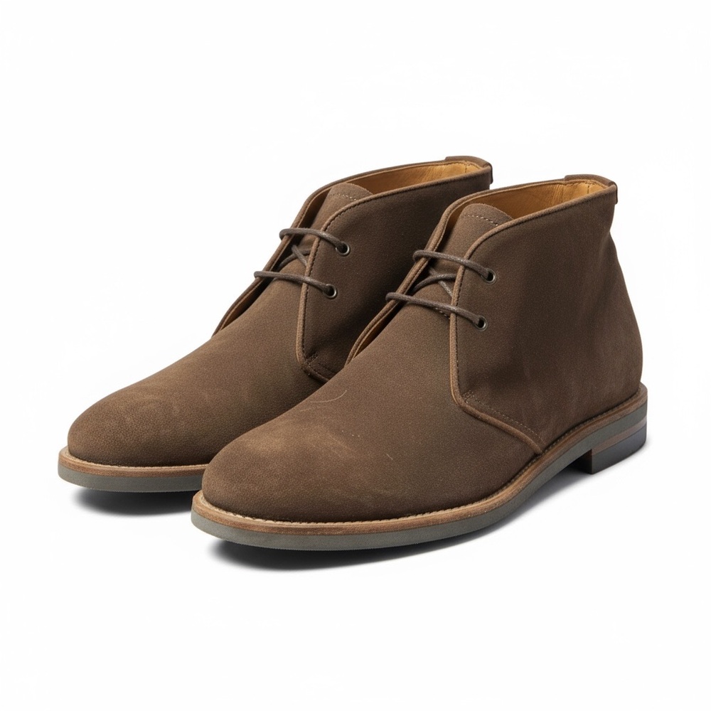 Aquatalia Carlos Brown Suede Chukka Boots Mens 9 Weatherproof Made in Italy